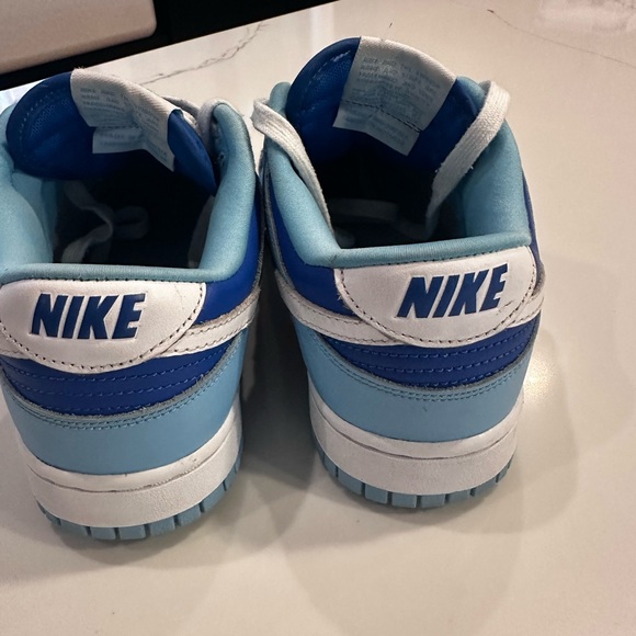 Nike Dunk Low Retro QS Flash White Argon Blue Flash - Picture 4 of 4